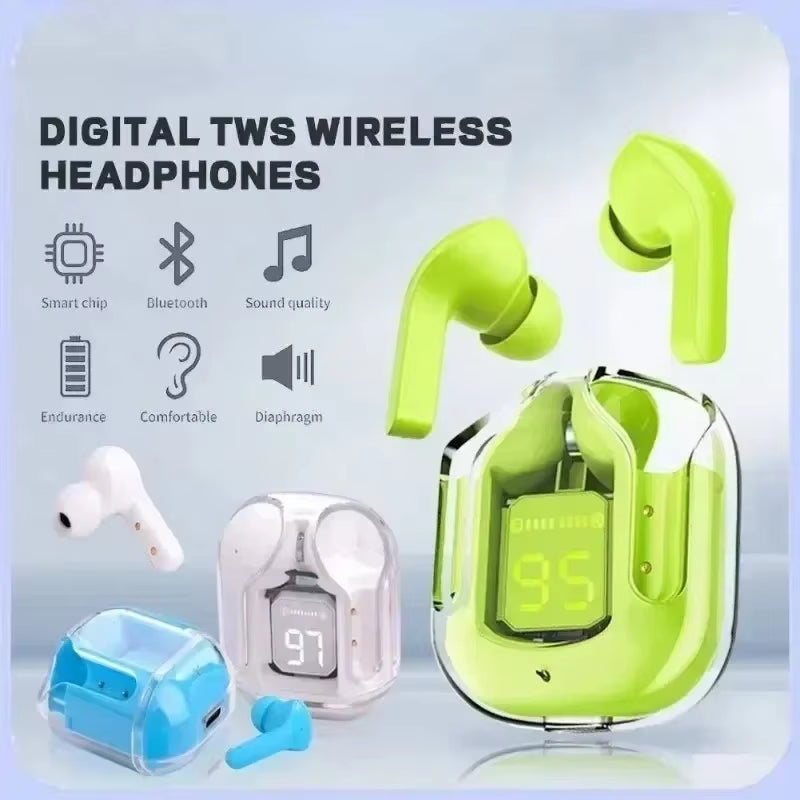 T2 Earphone Bluetooth 5.2 TWS Sports Outdoor Headset Wireless Headphone Earbuds Ear for Smart Phone Games Music