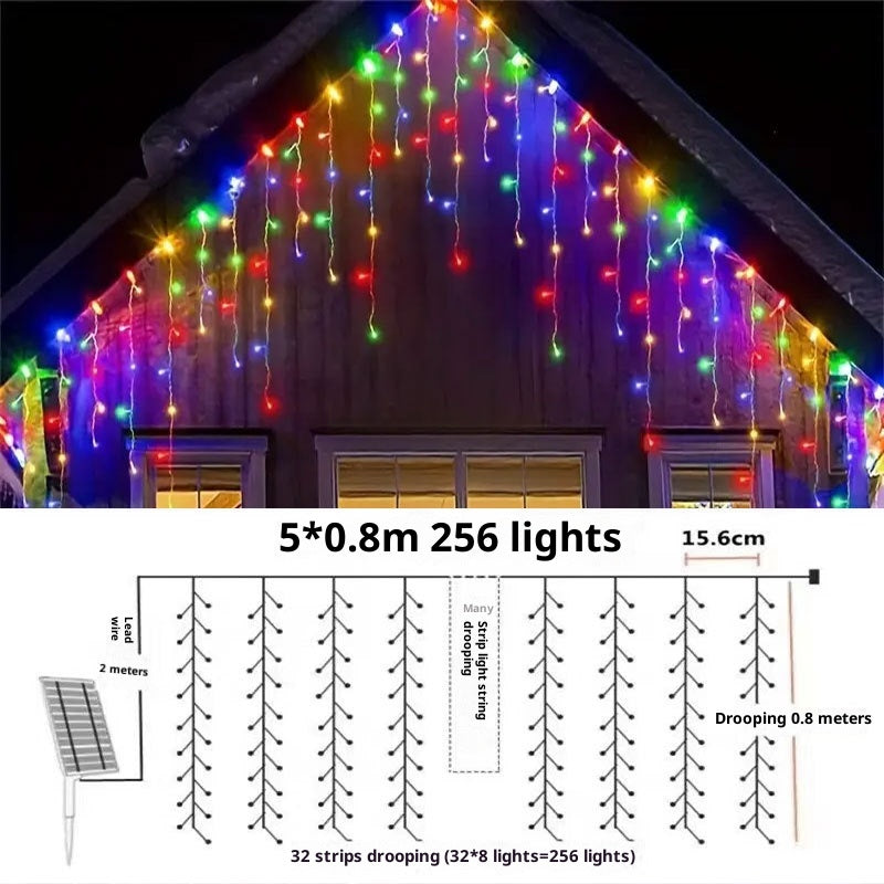 LED Curtain Lights Icicle Waterfall Lights Decorative String Lights