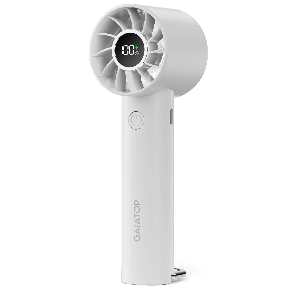 Portable Mini Fan, Handheld Fan with LED Display & Flashlight, 3 Speeds 2000Mah USB Rechargeable Battery Fan